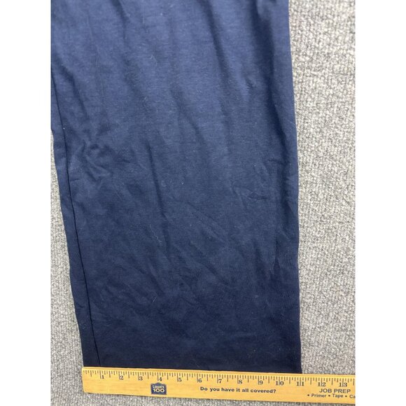 Sundry Jumpsuit Womens Medium Navy Halter Wide Leg Pockets Made USA Back Zip - Picture 7 of 9